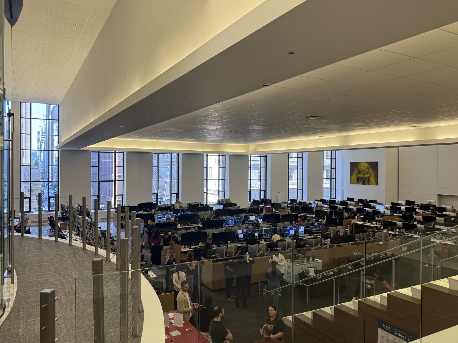 PEAK6 trading floor in the Chicago Board of Trade building
